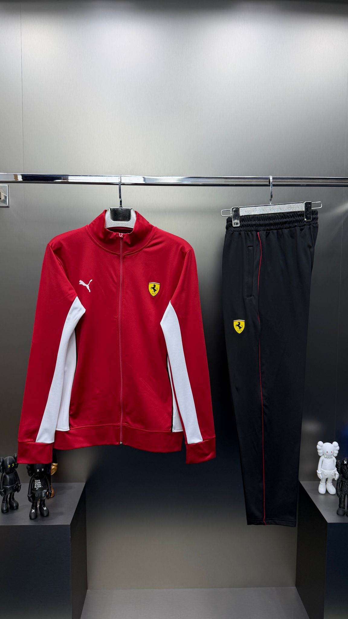 Puma Kırmızı Siyah İthal Eşofman Takımı