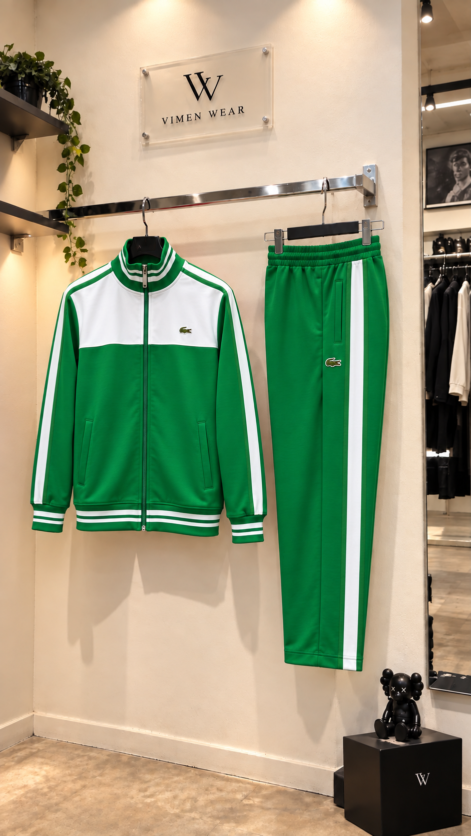Lacoste Yeşil Beyaz İthal Eşofman Takım