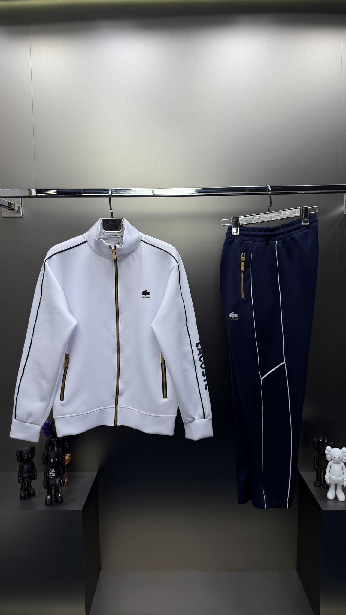 Lacoste Siyah Beyaz İthal Eşofman Takımı