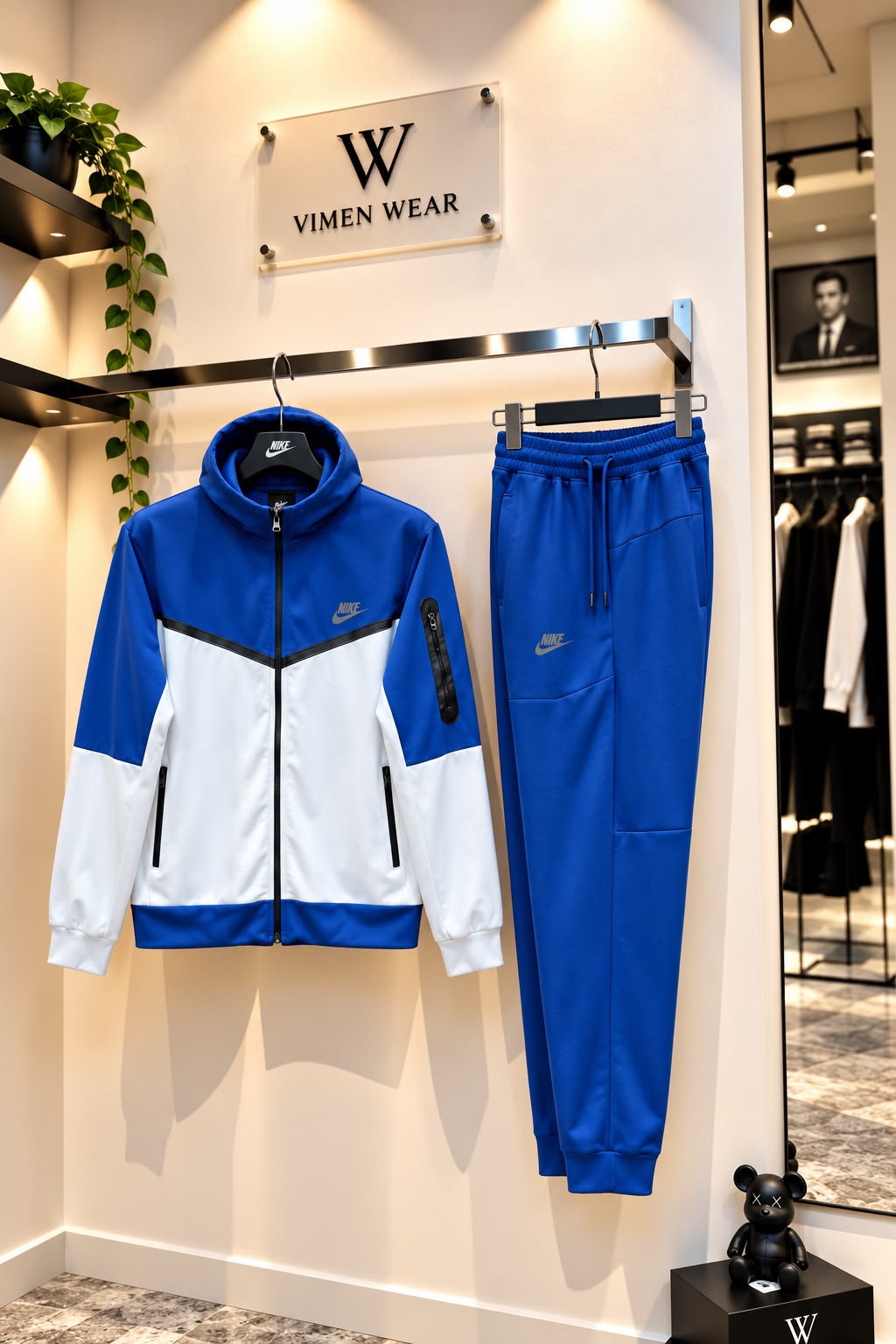 Nike Mavi Beyaz İthal Eşofman Takımı