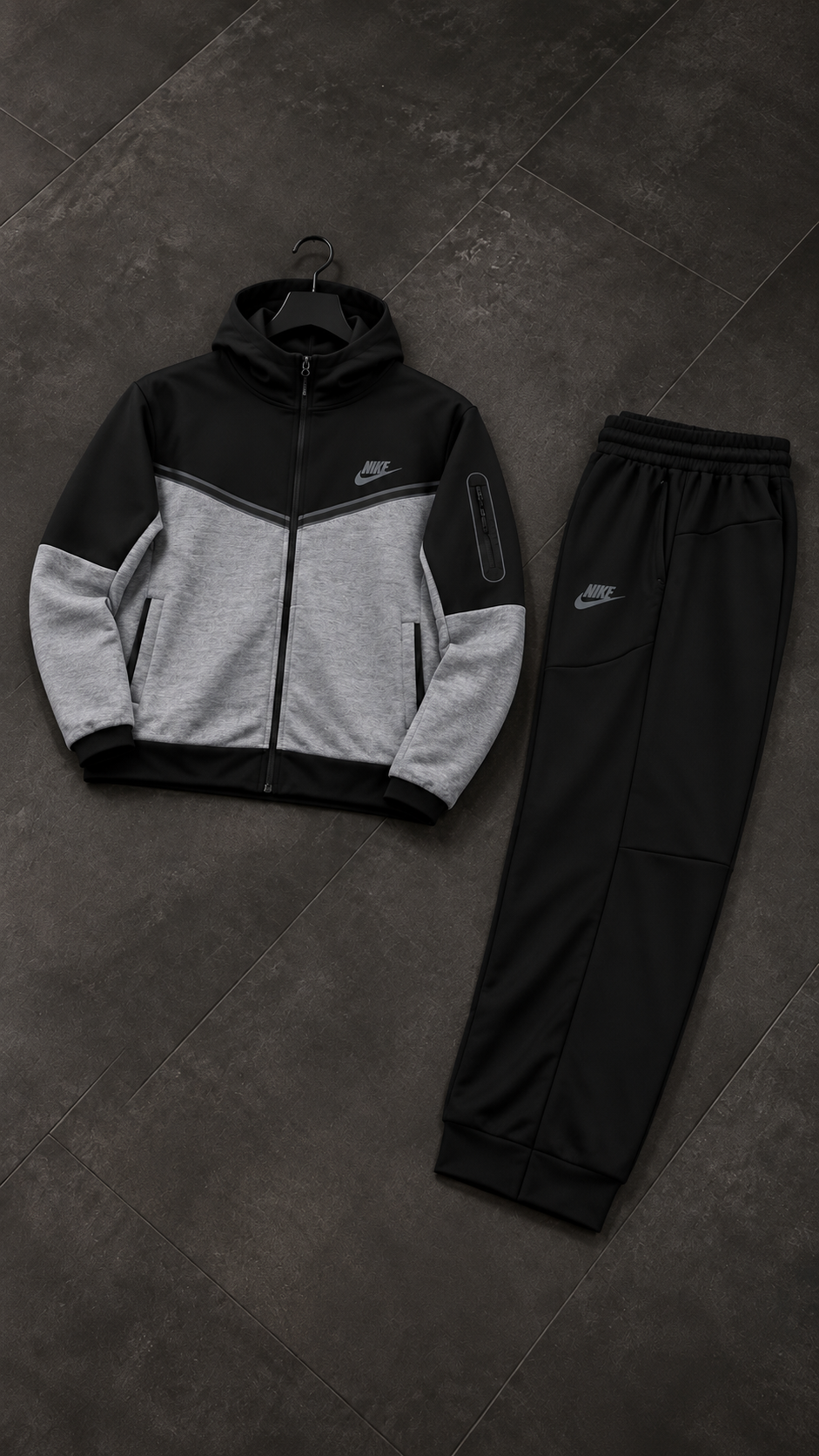 Nike Siyah Gri Eşofman Takım