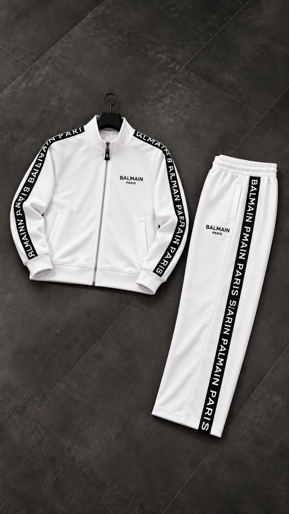 Balmain Beyaz Eşofman Takım