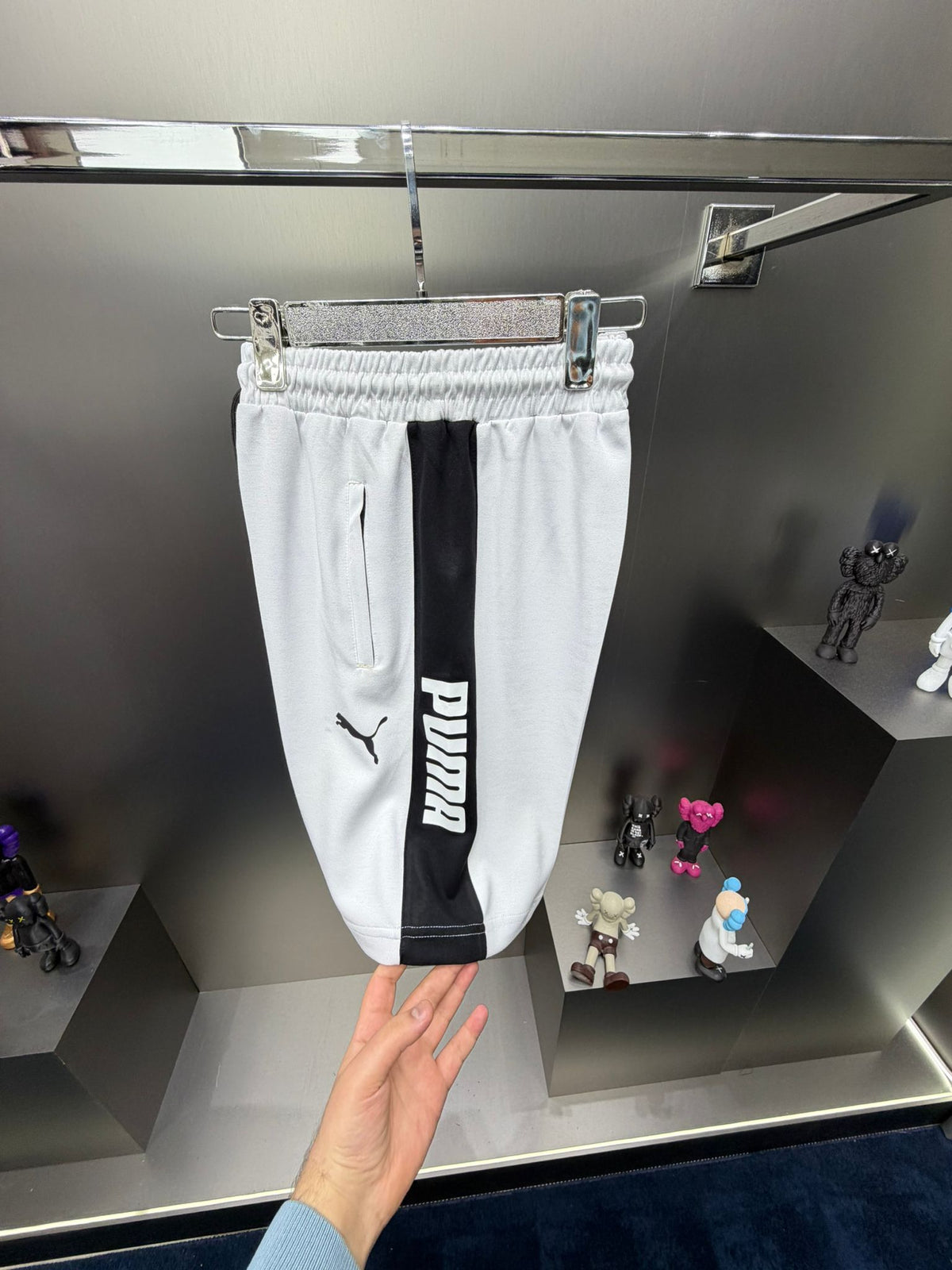Puma Beyaz İthal Şortlu Eşofman Takımı