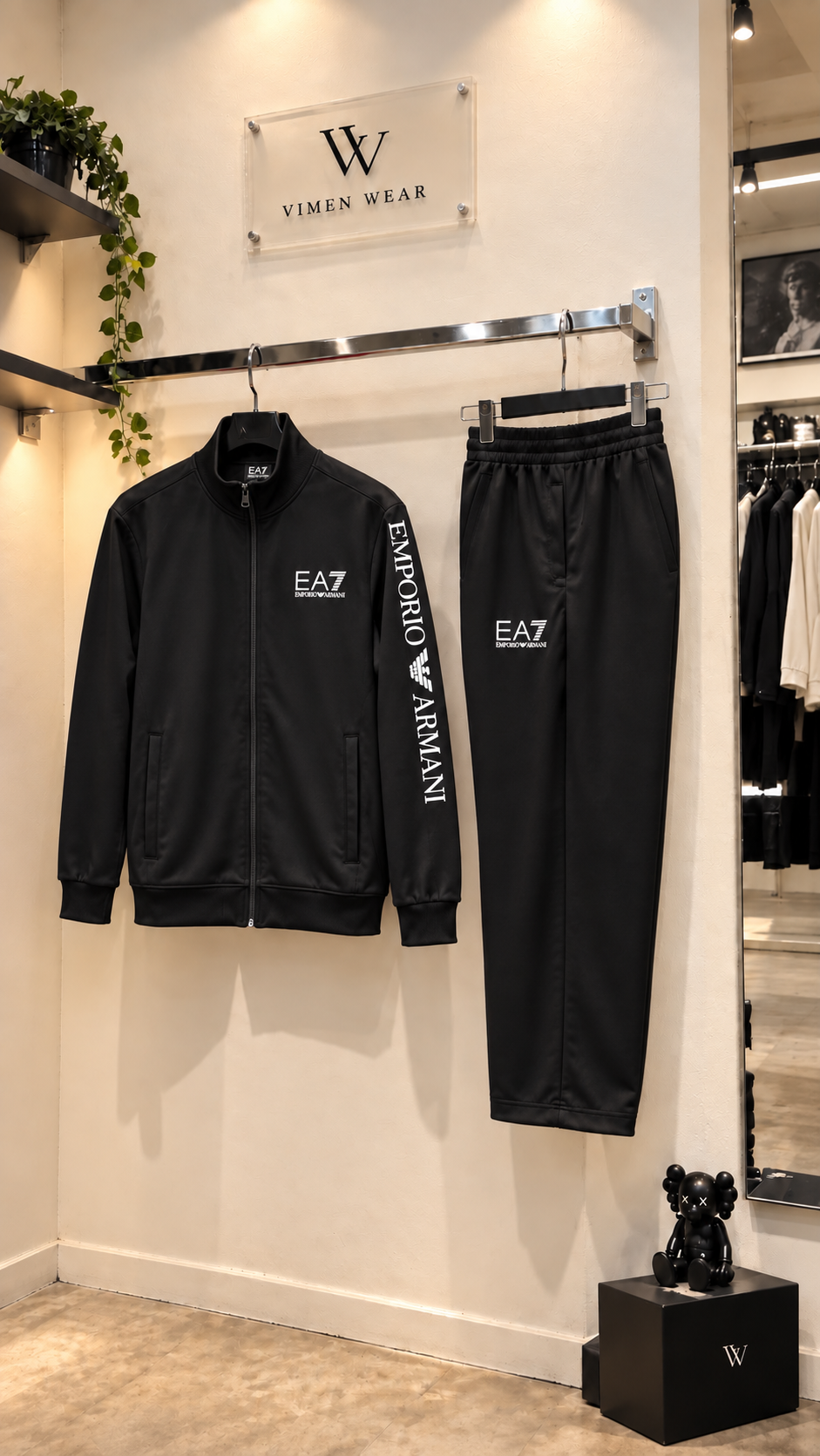 EA7 Siyah İthal Eşofman Takım