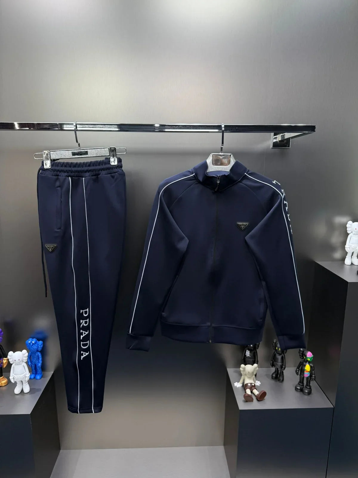 Prada Lacivert Scuba İthal Eşofman Takım