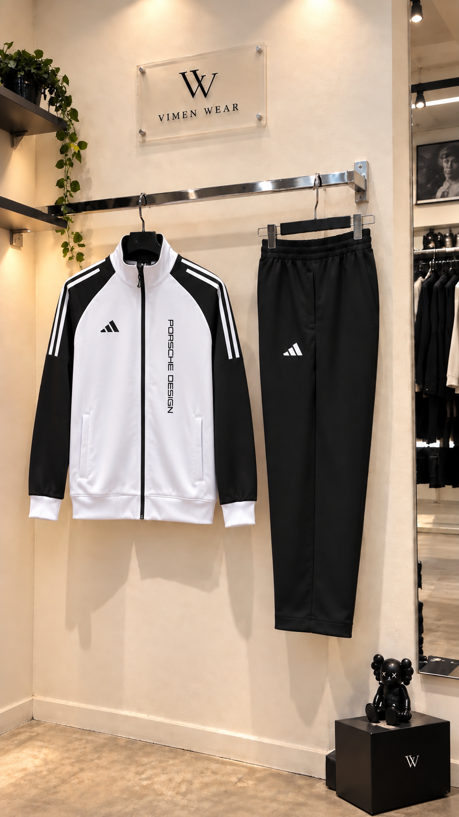 Adidas Siyah Beyaz İthal Eşofman Takım