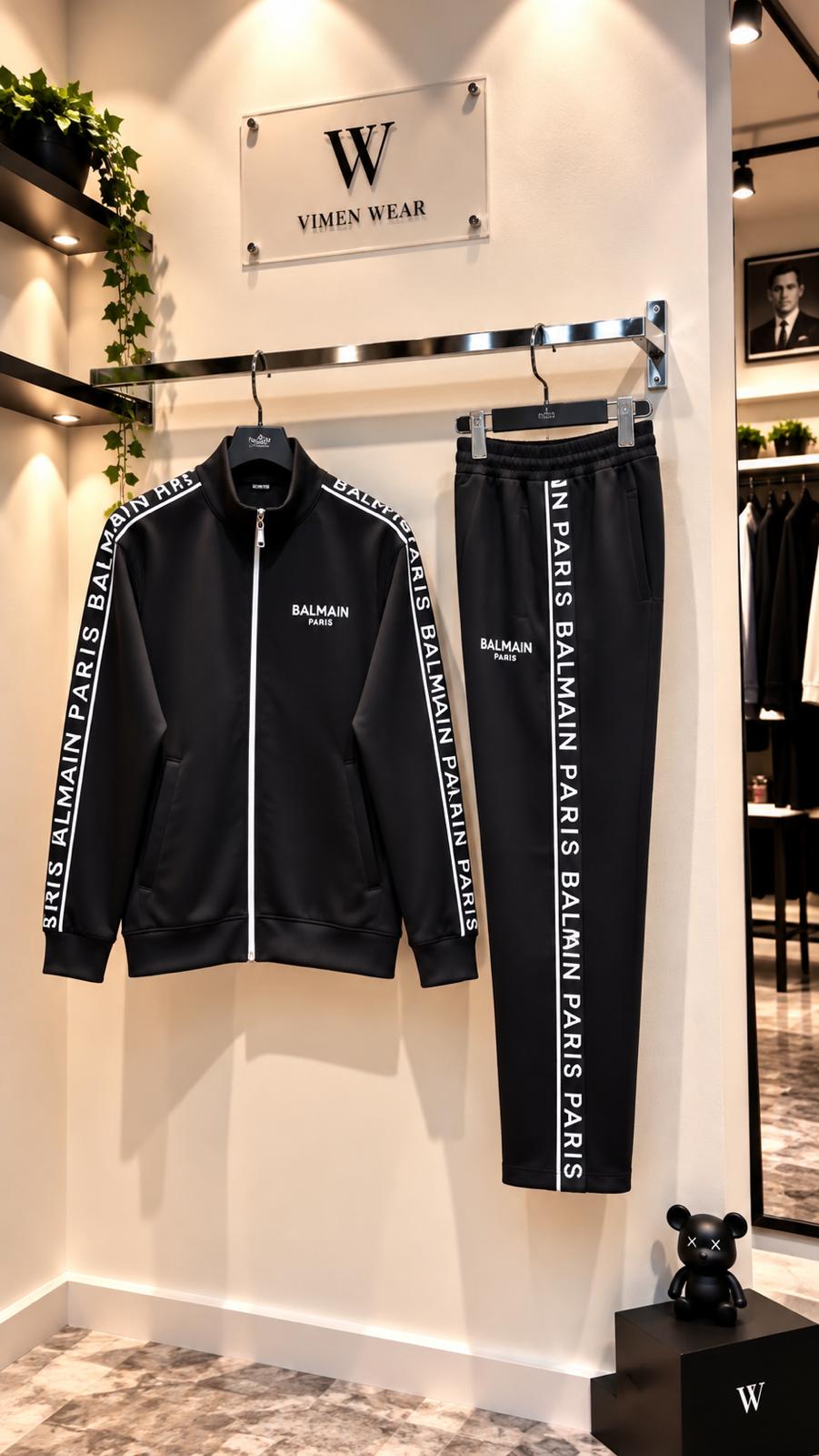 Balmain Siyah İthal Eşofman Takımı