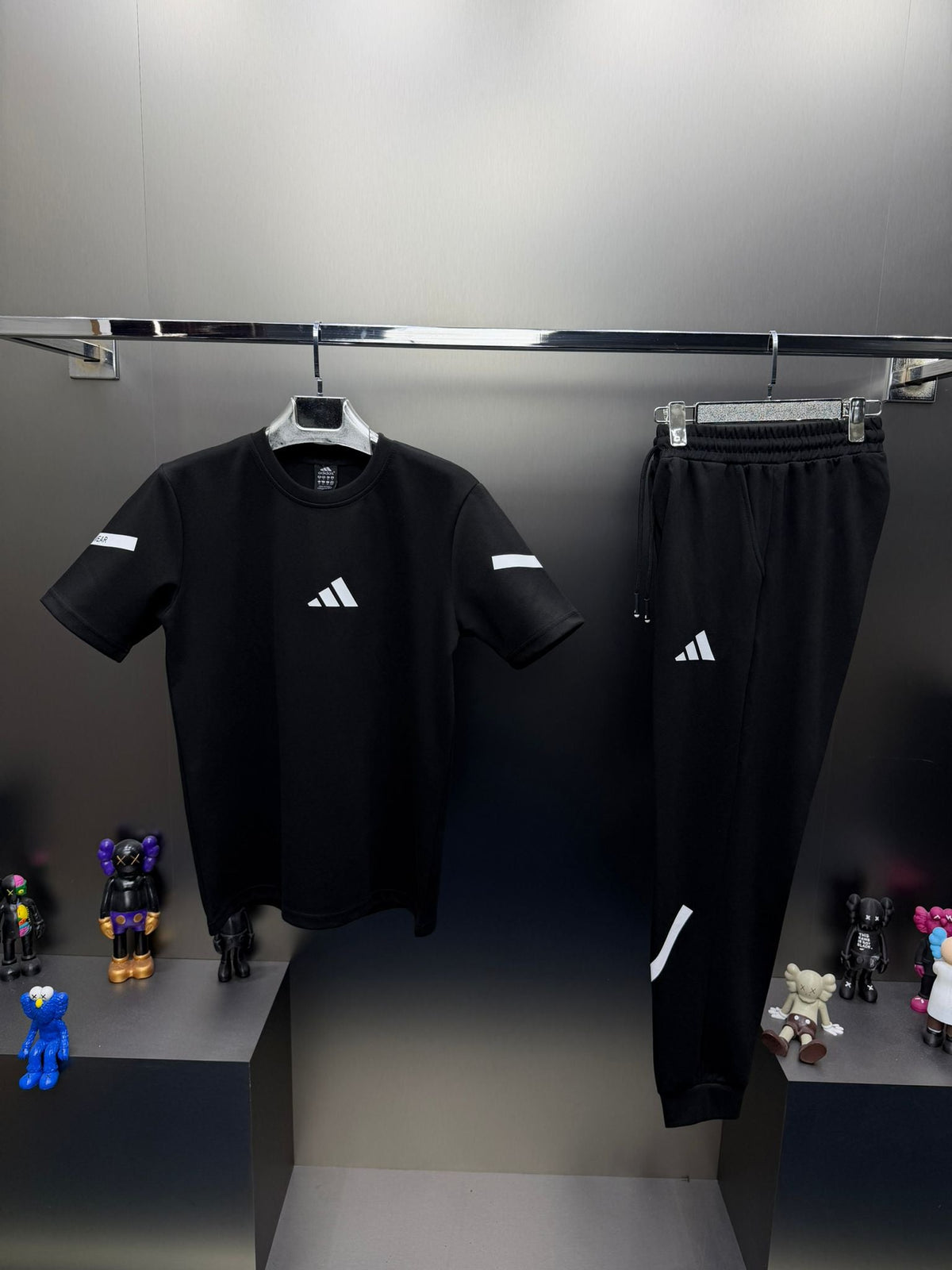Adidas Siyah İthal Yazlık Eşofman Takımı