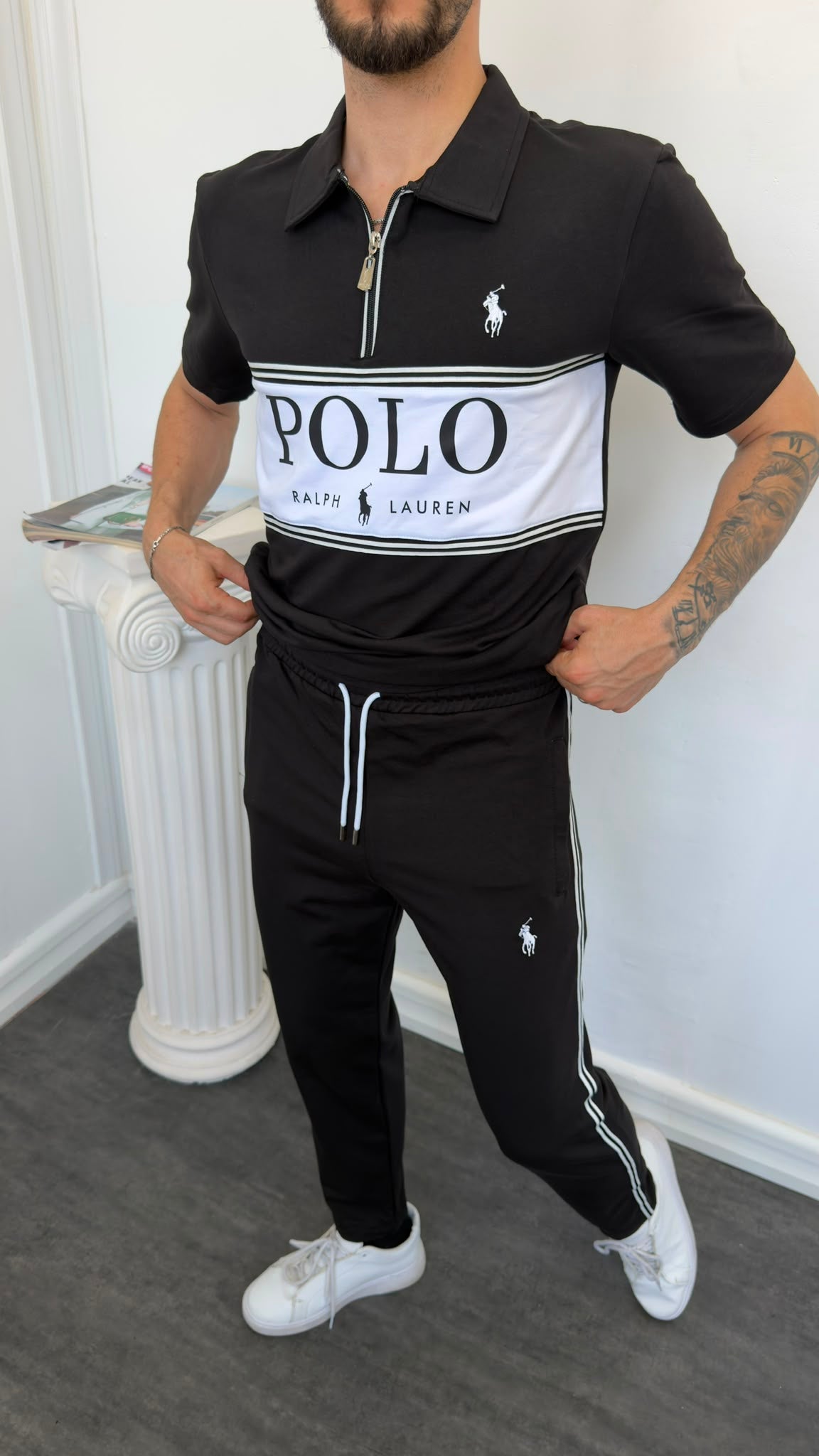 Polo Lacivert İthal Yazlık Eşofman Takımı