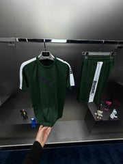 Puma Koyu Yeşil İthal Şortlu Eşofman Takımı