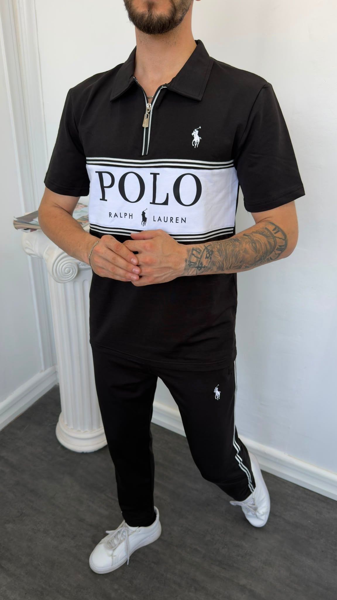 Polo Lacivert İthal Yazlık Eşofman Takımı