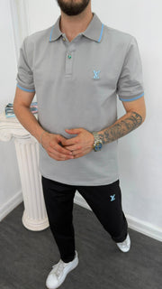 Louis Vuitton Siyah Gri İthal Yazlık Eşofman Takımı